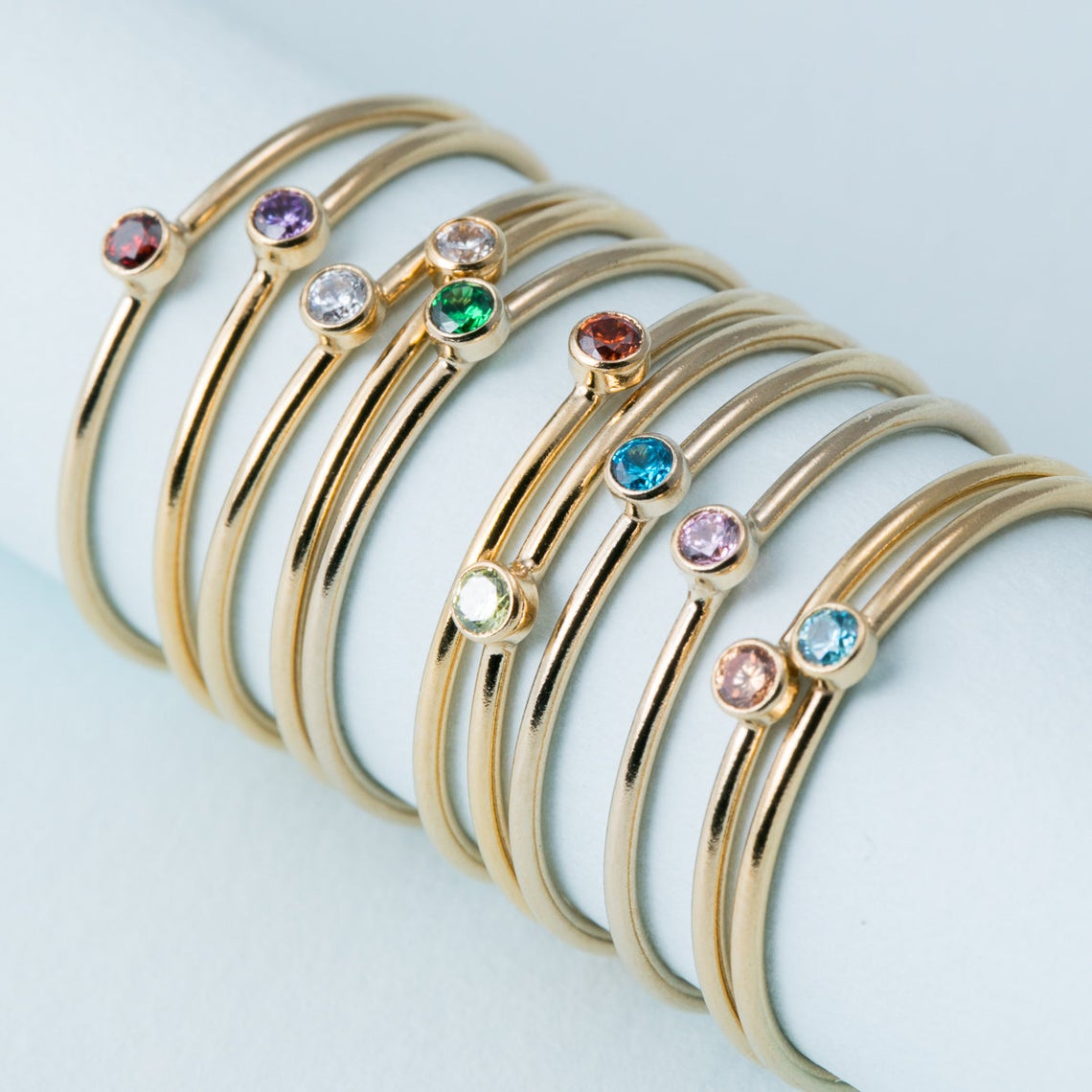 Birthstone Ring Set - Đấu Trường Sinh Tử Nhẫn 14K