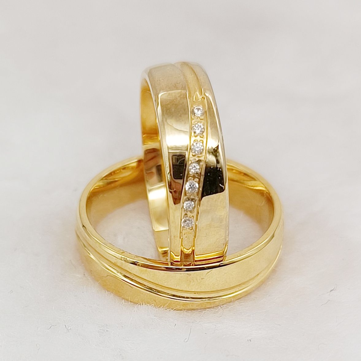 Titanium Steel Ring - Western Shiny Lover's Couples Wedding Rings