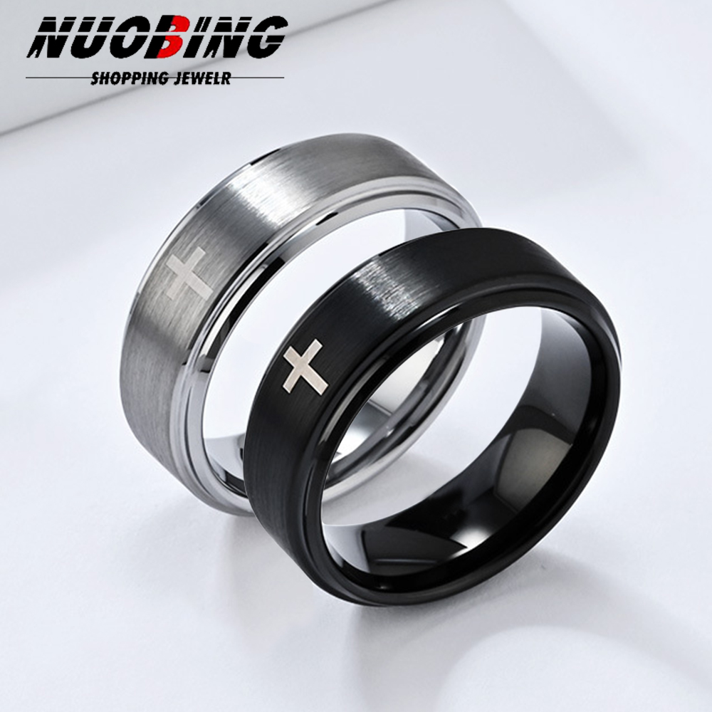 Titanium Steel Ring - Retro Titanium Steel Christian Jesus Cross
