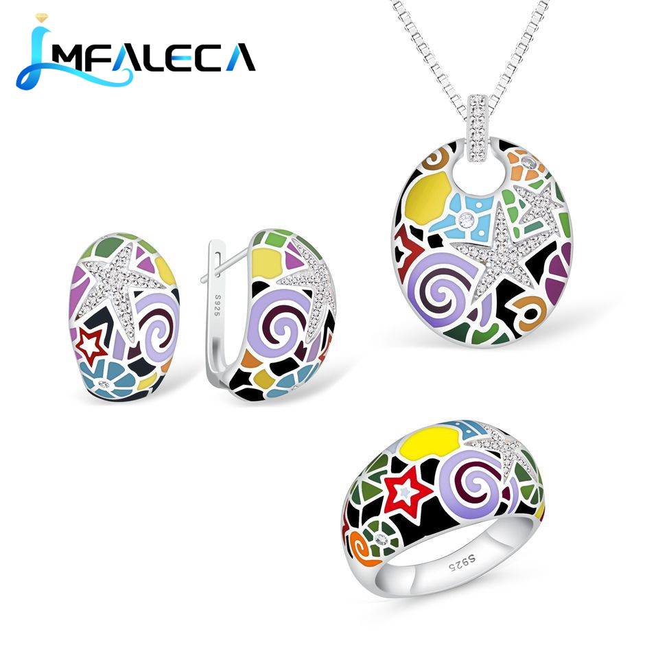 Birthstone Ring Set - LMFALECA Nữ 925 Sterling Bộ Trang