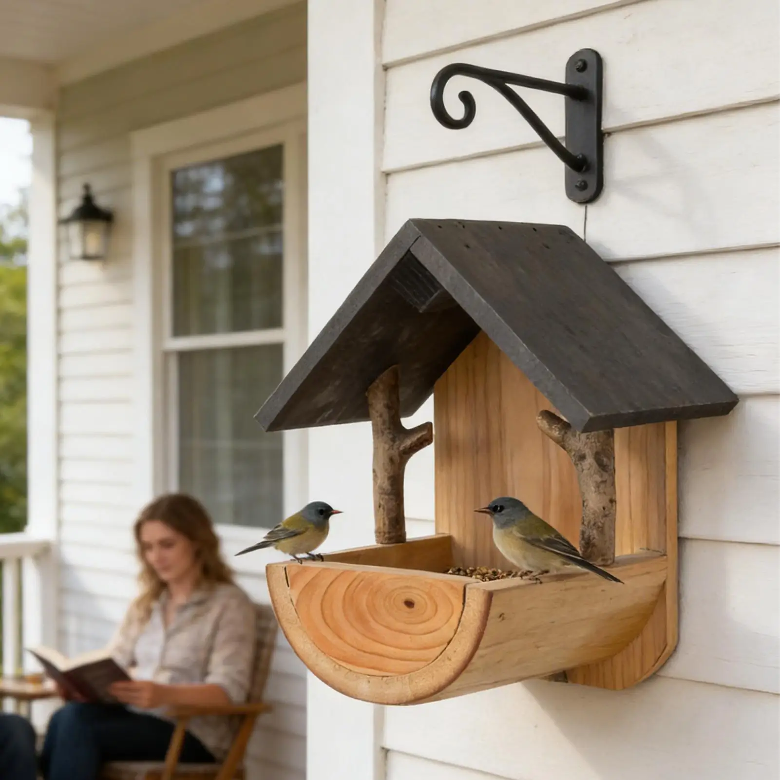 Wall Mount Wooden bird feeder  - đánh giá và giá Watches & Jewelry Repair Center