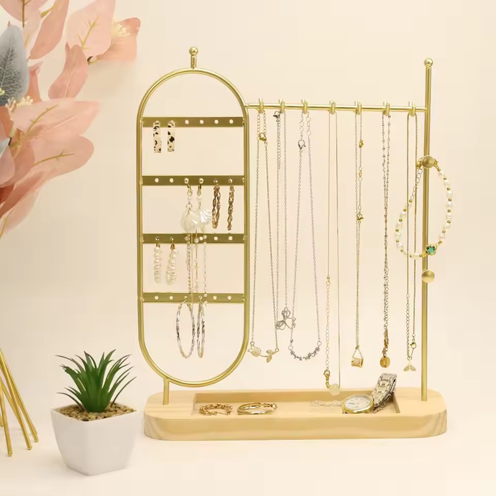 1 desktop solid wood base jewe - đánh giá và giá Jewelry And Watches Store