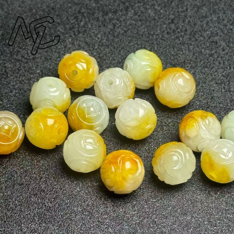 5pcs Natural Yellow Emerald Ja - đánh giá và giá Charm Bracelet Beads