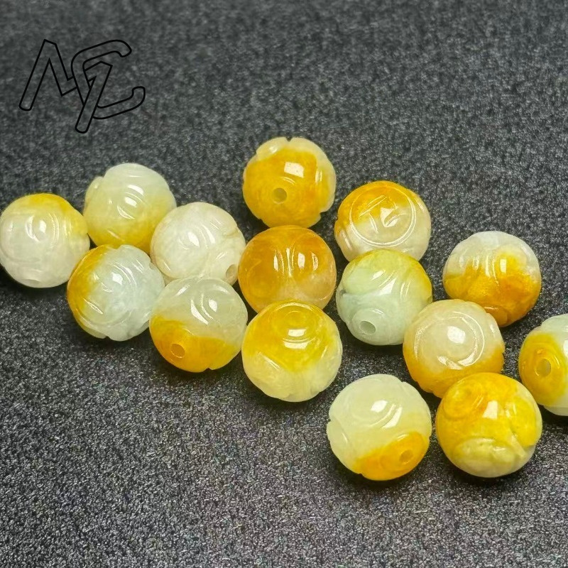 5pcs Natural Yellow Emerald Ja - đánh giá và giá Charm Bracelet Beads