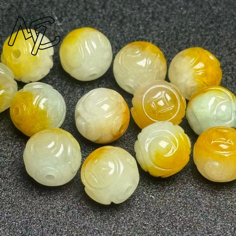 5pcs Natural Yellow Emerald Ja - đánh giá và giá Charm Bracelet Beads