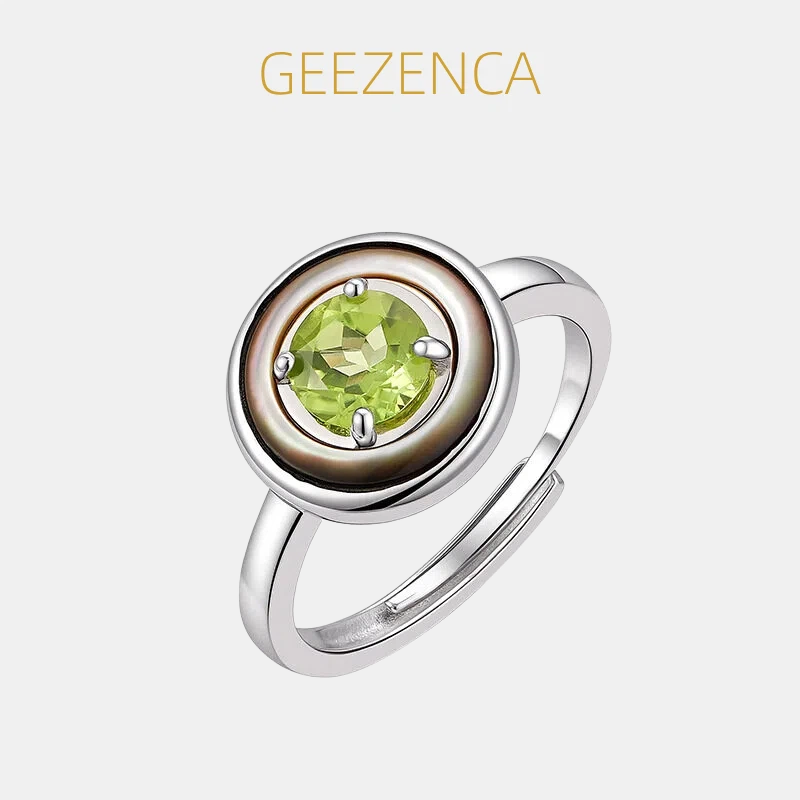 GEEZENCA 925 Sterling Silver P - đánh giá và giá Birthstone Ring Set