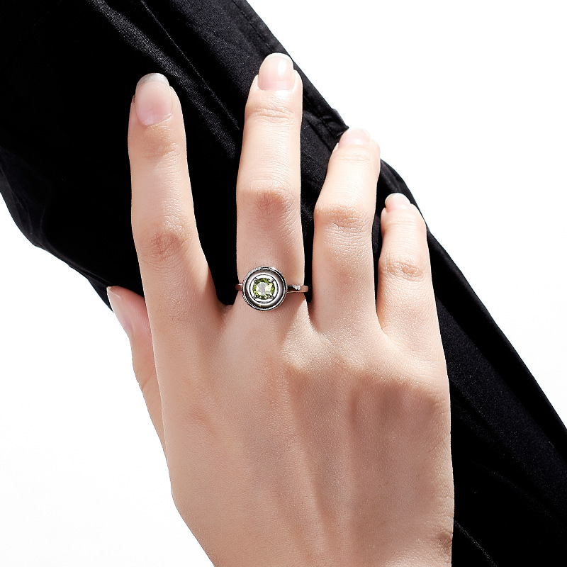 GEEZENCA 925 Sterling Silver P - đánh giá và giá Birthstone Ring Set