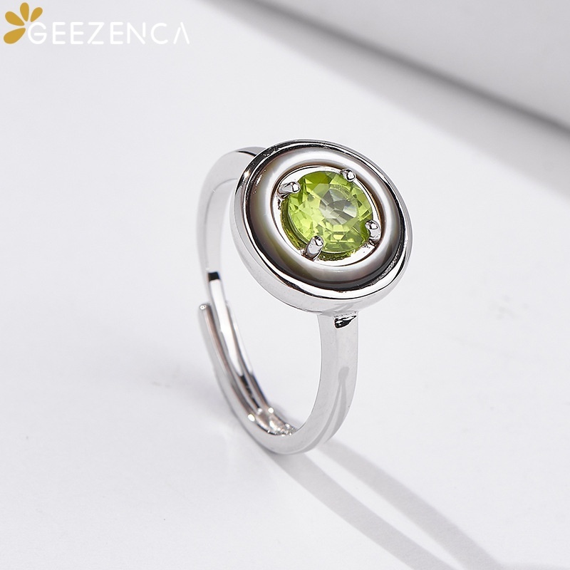 GEEZENCA 925 Sterling Silver P - đánh giá và giá Birthstone Ring Set
