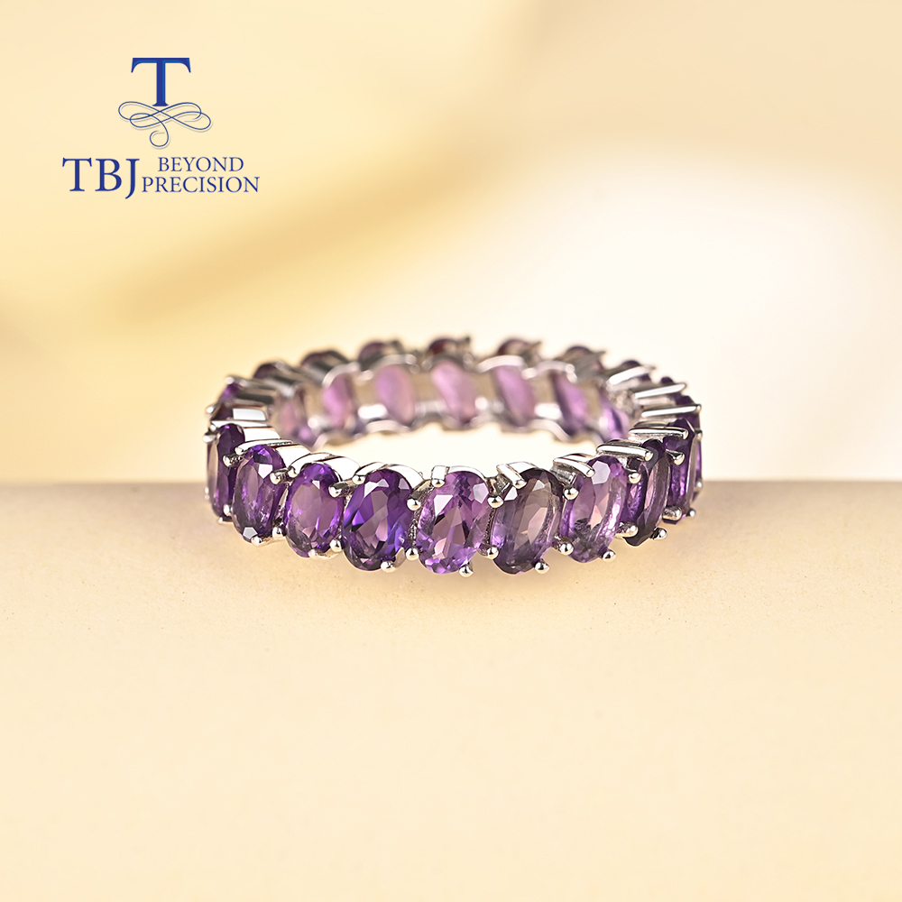 Natural amethyst gemstone Simp - đánh giá và giá Birthstone Ring Set