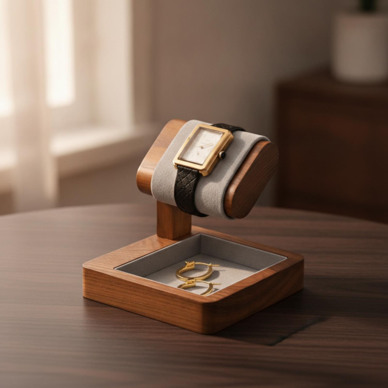 Solid Wood Watch Holder Organi - đánh giá và giá Jewelry And Watches Store
