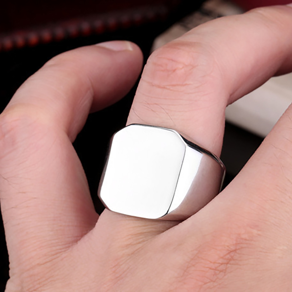 Free Engrave New Silver/Gold/B - đánh giá và giá Titanium Steel Ring