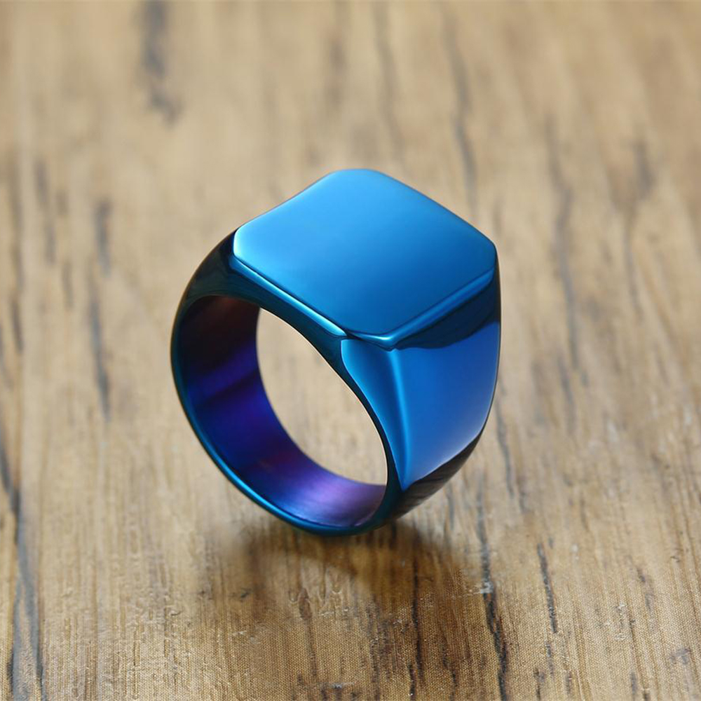 Free Engrave New Silver/Gold/B - đánh giá và giá Titanium Steel Ring