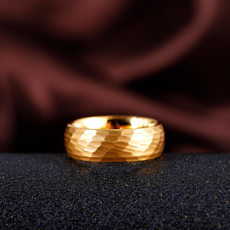 Hammered Multi-faceted Titaniu - đánh giá và giá Titanium Steel Ring