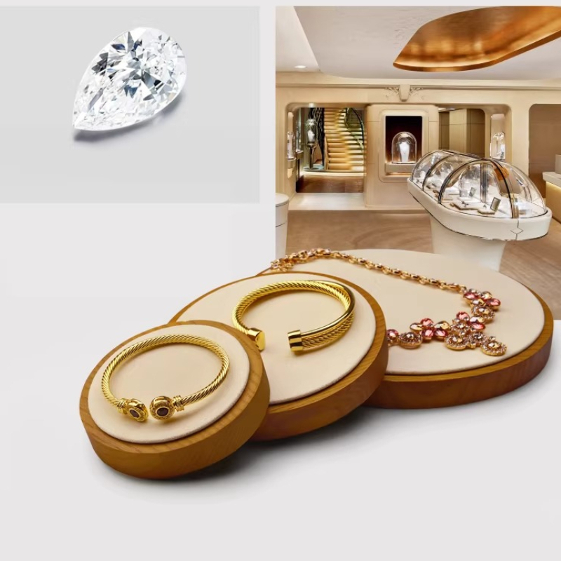 Solid Wood Jewelry Display Tra - đánh giá và giá Jewelry And Watches Store