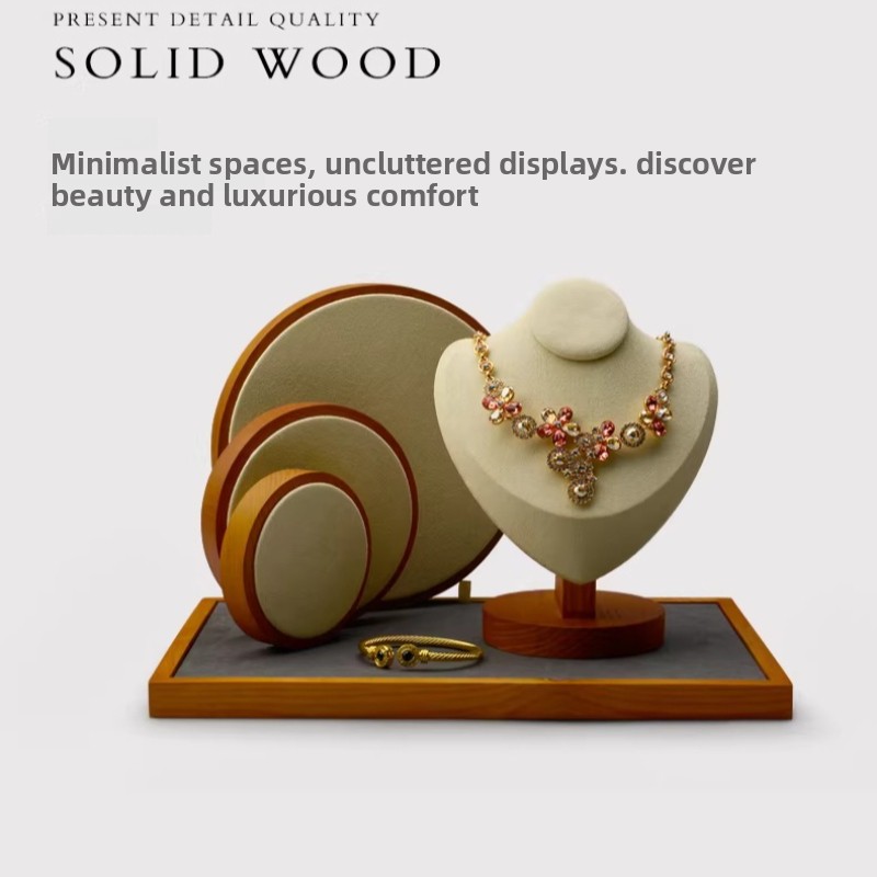 Solid Wood Jewelry Display Tra - đánh giá và giá Jewelry And Watches Store