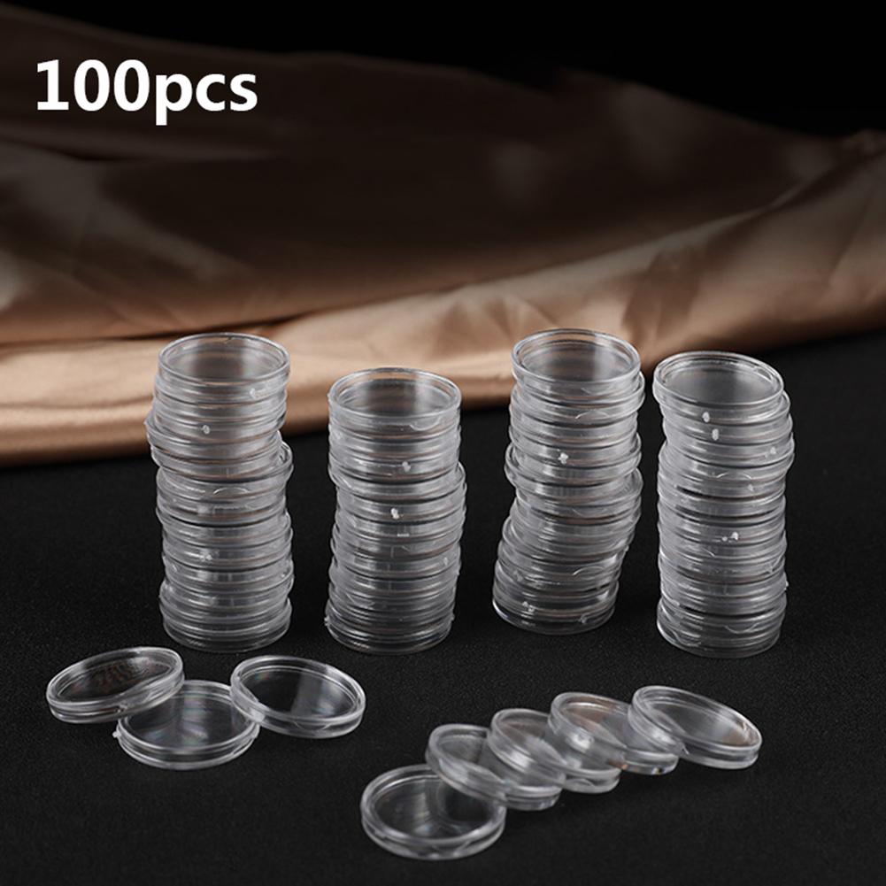 100pcs Transparent Plastic Sma - đánh giá và giá Collectors Coins Jewelry & Watches Of Smithtown Reviews