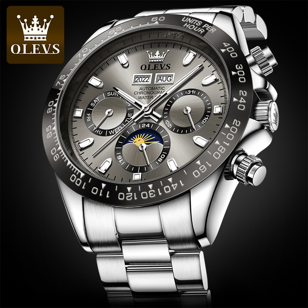 OLEVS Cao Cấp Đồng Hồ Nam Chro - đánh giá và giá Seiko Watch 5 Sports