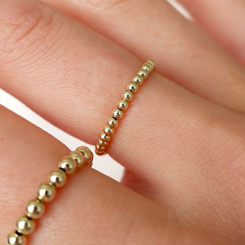 Crystal Ring Stackable  Bead   - đánh giá và giá Birthstone Ring Set