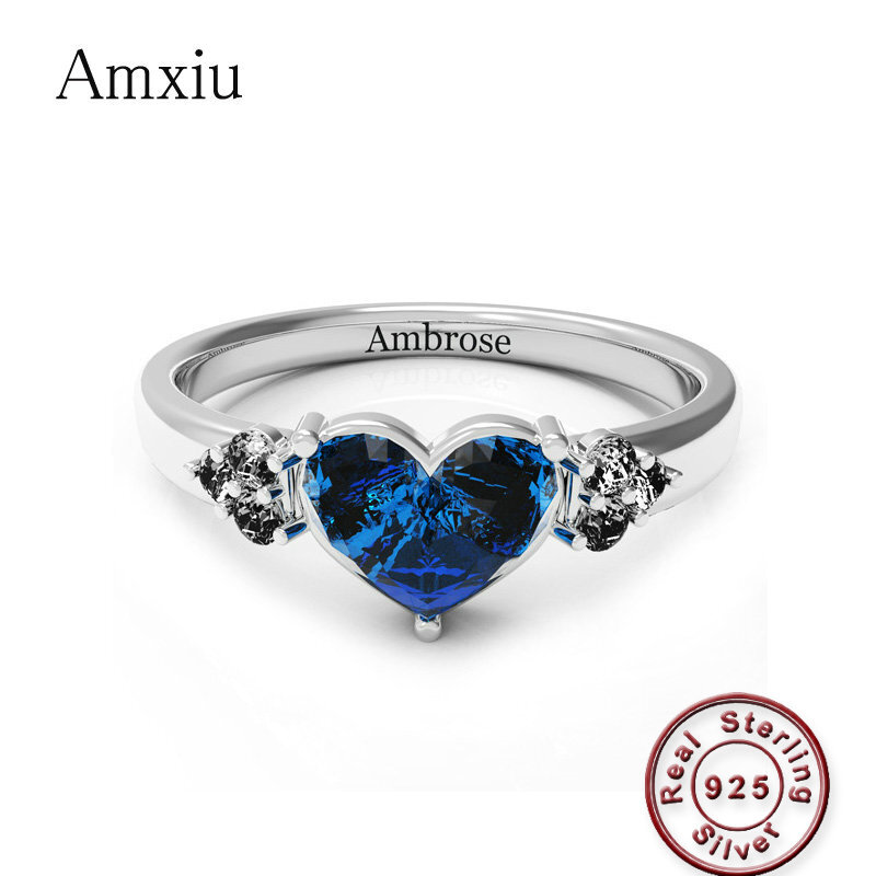 Amxiu Tùy Chỉnh Nữ Bạc 925 Nhẫ - đánh giá và giá Birthstone Ring Set