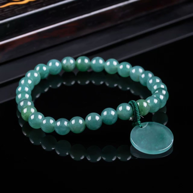 Natural Jadeite Blue Water Not - đánh giá và giá Charm Bracelet Beads