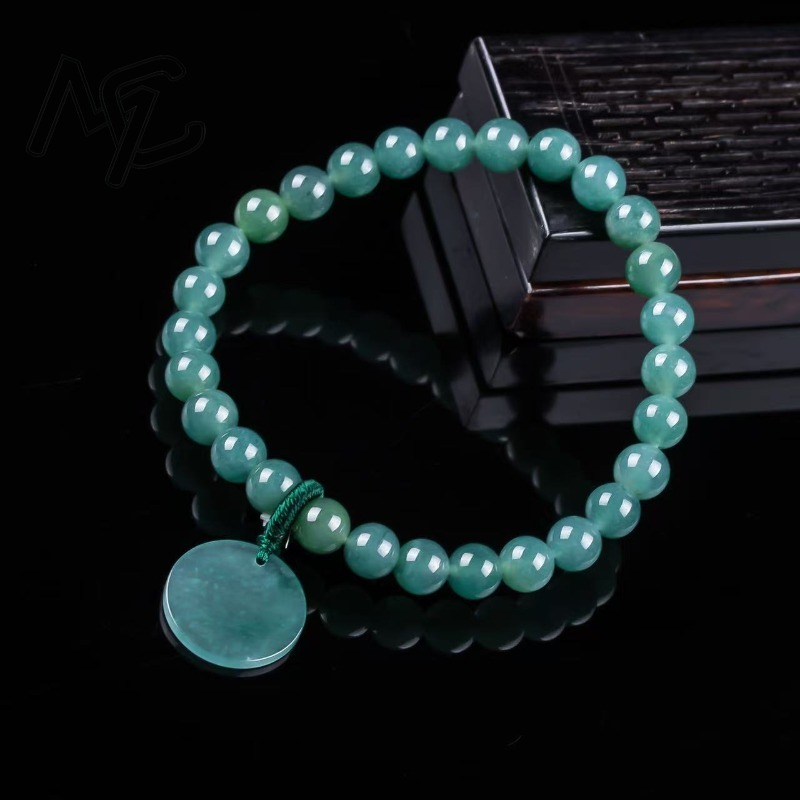 Natural Jadeite Blue Water Not - đánh giá và giá Charm Bracelet Beads