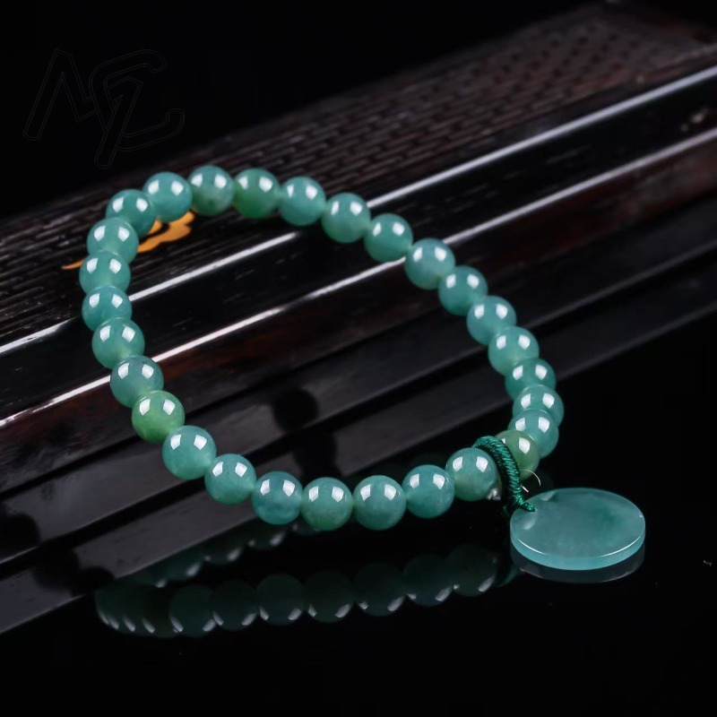 Natural Jadeite Blue Water Not - đánh giá và giá Charm Bracelet Beads
