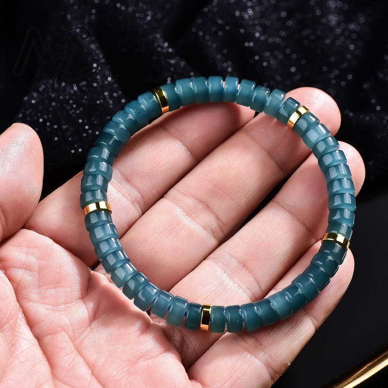 Natural Jadeite Blue Water Aba - đánh giá và giá Charm Bracelet Beads
