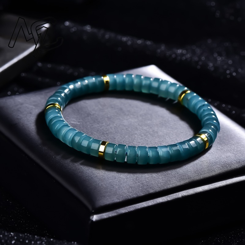 Natural Jadeite Blue Water Aba - đánh giá và giá Charm Bracelet Beads