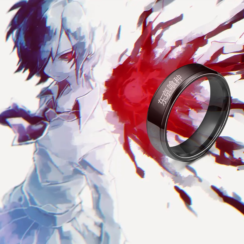 Anime Tokyo Ghoul Kinmu Kenyan - đánh giá và giá Titanium Steel Ring