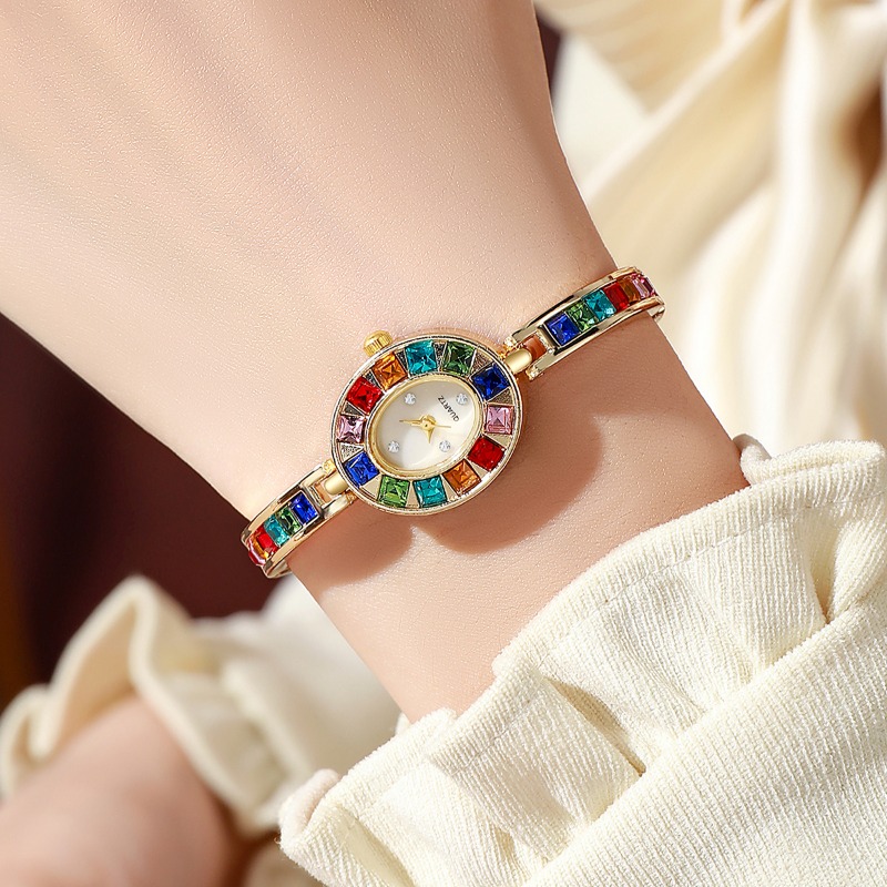 2pcs Elegant Colorful Rhinesto - đánh giá và giá Jewelry Watch Making
