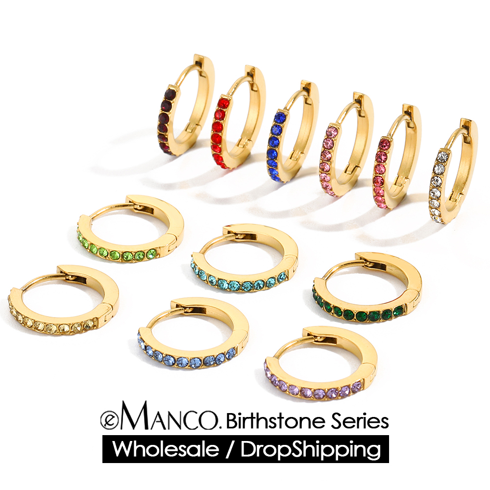 EMANCO Rhinestone Simple Stain - đánh giá và giá Birthstone Ring Set