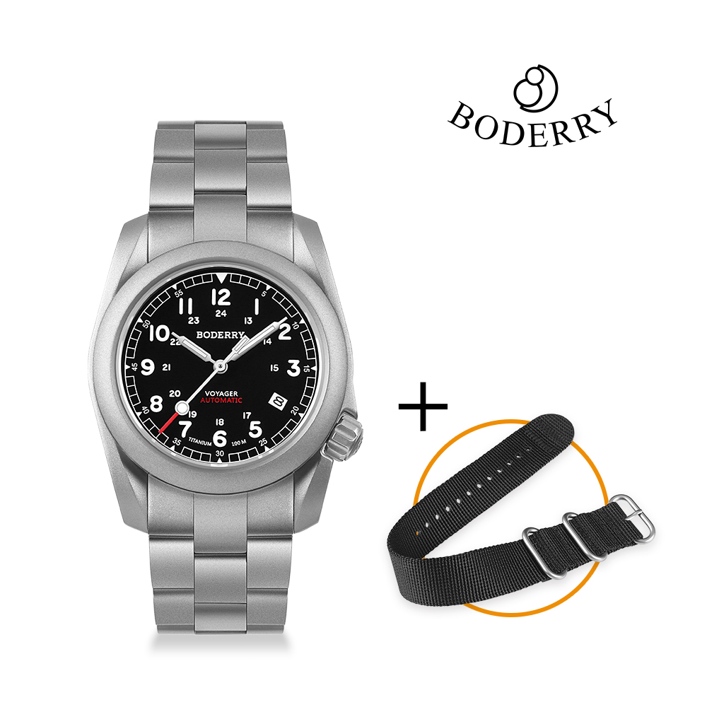 Boderry Voyager Field Watch Ti - đánh giá và giá Seiko Watch 5 Sports